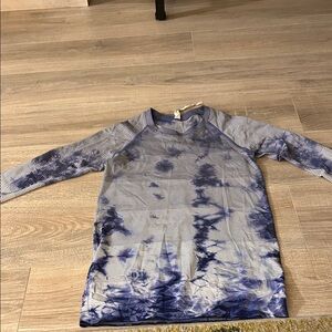 Lululemon Athletica Striped Blue Shirt